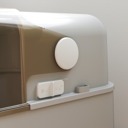 Kissanvessa suurille kissoille ruostumatonta terästä XXL 70 x 50 x 46,5 cm harmaa