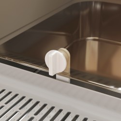 Kissanvessa suurille kissoille ruostumatonta terästä XXL 70 x 50 x 46,5 cm harmaa