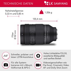Samyang AF 35-150mm F2,0-2,8 L-Mount zoom-objektiivi