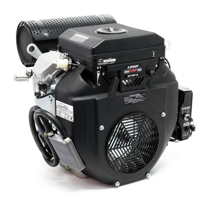 LIFAN 2V78F-3 bensiinimoottori 15 kW (20,4 PS) 2-sylinterinen sähköstartti 25 mm traktoreihin ja kaivureihin