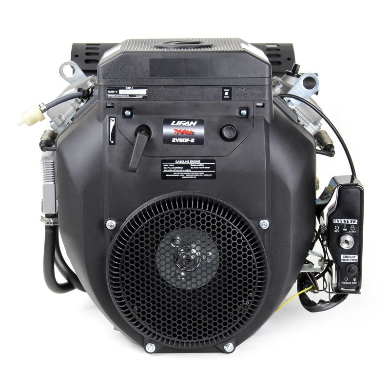 Lifan 2V80F 2-sylinterinen bensiinimoottori 16 kW 3600 rpm sähköstartti 25 mm traktoreihin ja kaivureihin