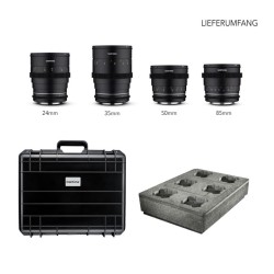 Samyang MF 24 35 50 85 mm VDSLR MK2 objektiivisetti Canon RF