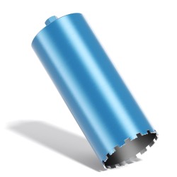 Timanttikruunu Typ 1 (Shark) 200 mm, pituus 450 mm, 1¼ UNC, märkäporaus betoniin, kiveen ja graniittiin