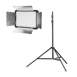 Walimex pro Versalight 500 Bi Color LED paneelivalaisin ja lampujalusta 260 cm 32 W kaukosäädin