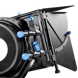 Walimex pro Director II Matte Box häikäinsuoja, Ø 49-100 mm, 15 mm tangot, 205 x 298 x 194 mm