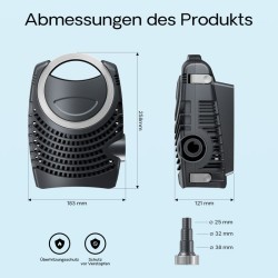 SunSun NEO-16000 SuperECO lampupumppu 16 000 l/h, 140 W, energiatehokas suodatin- ja kiertopumppu