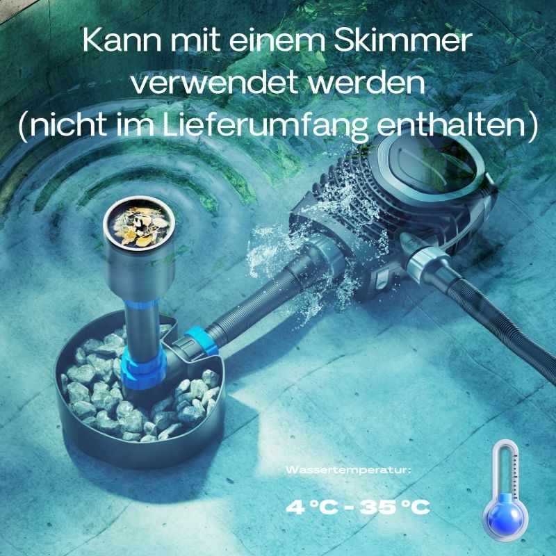 SunSun NEO-16000 SuperECO lampupumppu 16 000 l/h, 140 W, energiatehokas suodatin- ja kiertopumppu
