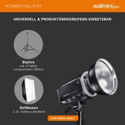 Walimex pro LED2Go 60 Daylight LED jatkuvavalo 60 W akulla Bowens S Type