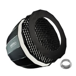 Walimex pro Parabolinen Softbox 90 cm Profoto ja Bowens adapterit kenno maski ja kuljetuslaukku