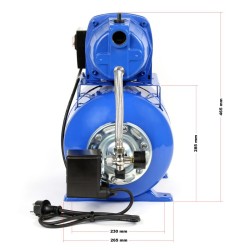 Vesipumppujärjestelmä 600 W 2800 l/h 19 l painesäiliö, painekytkin ja painemittari