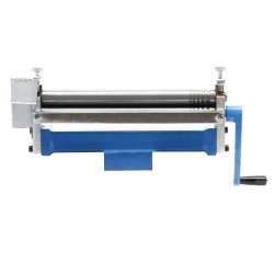 Kolmivaltsinen pyöristyskone peltityöhön 250 mm, max. paksuus 1,2 mm, 410 x 150 x 200 mm, kampikäyttöinen