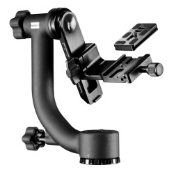 Mantona TK-I Gimbal-jalustapää teleobjektiiville, 10 kg, pikakiinnityslevyllä, urheilu- ja luontokuvaukseen