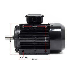Kolmivaiheinen sähkömoottori 1,5 kW (2 PS) 400 V 2-napainen B3 2830 /min kuparikäämitys