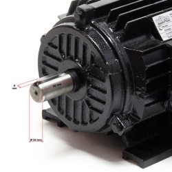 Kolmivaiheinen sähkömoottori 1,5 kW (2 PS) 400 V 2-napainen B3 2830 /min kuparikäämitys