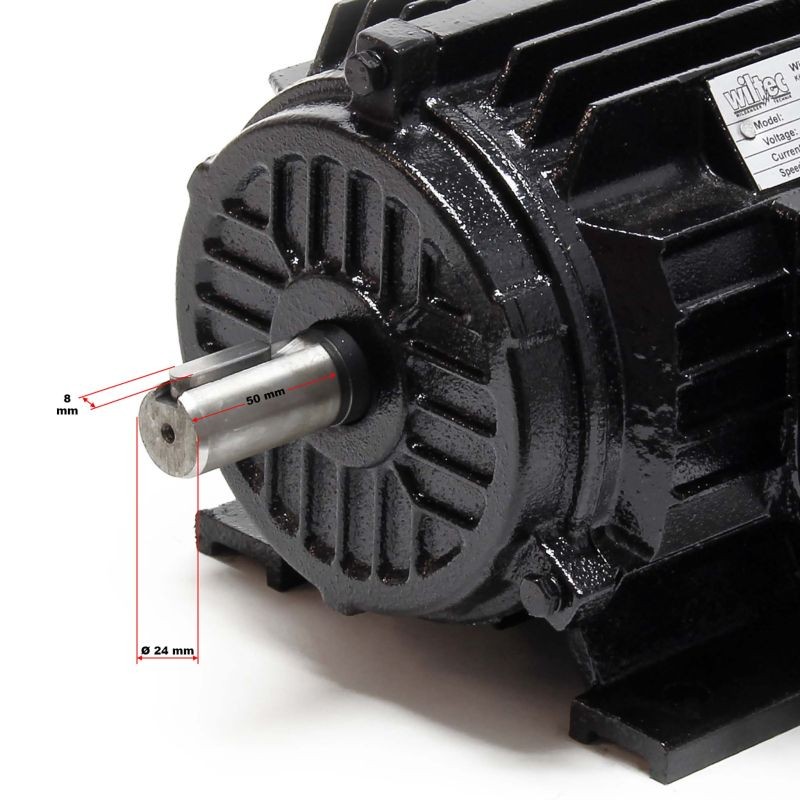 Kolmivaiheinen sähkömoottori 1,5 kW (2 PS) 400 V 2-napainen B3 2830 /min kuparikäämitys