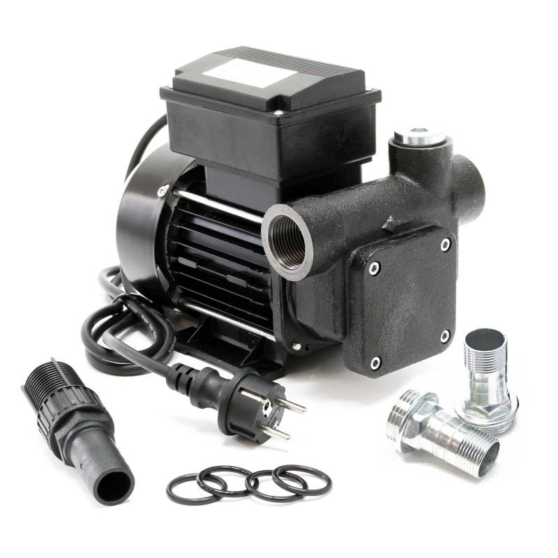 Diesel- ja lämmitysöljypumppu 230V 550W 80 l/min, itseimevä, 2 m imukorkeus, takaiskuventtiili