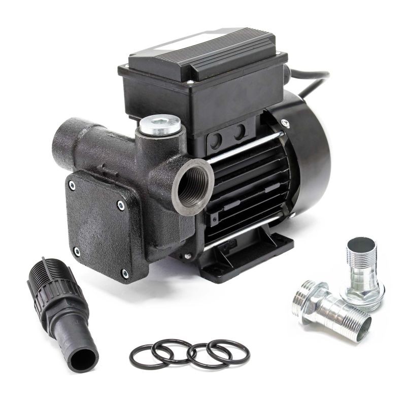 Diesel- ja lämmitysöljypumppu 230V 550W 80 l/min, itseimevä, 2 m imukorkeus, takaiskuventtiili