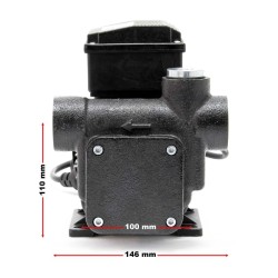 Diesel- ja lämmitysöljypumppu 230V 550W 80 l/min, itseimevä, 2 m imukorkeus, takaiskuventtiili