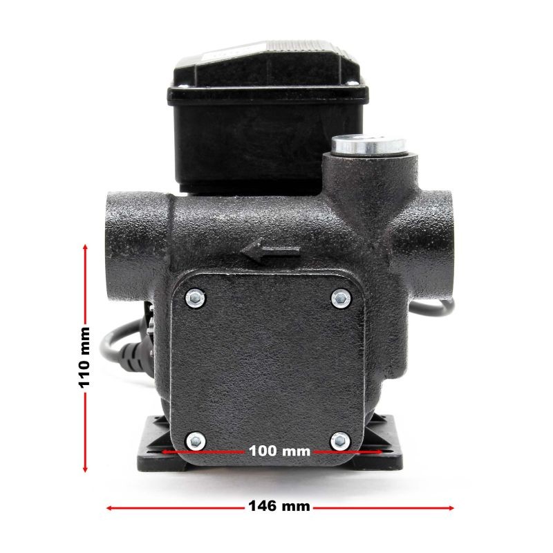 Diesel- ja lämmitysöljypumppu 230V 550W 80 l/min, itseimevä, 2 m imukorkeus, takaiskuventtiili