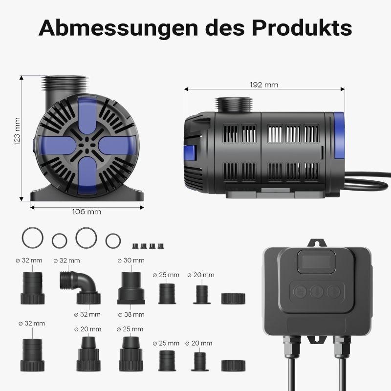 SunSun CET-8000 SuperECO lampupumppu 8000 l/h, 80 W, maks. nostokorkeus 5,4 m