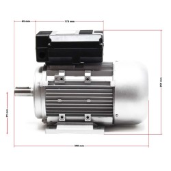 Sähkömoottori 2,2 kW (3 PS) 230 V yksivaiheinen 2850 U/min alumiinikäämi