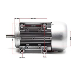 Sähkömoottori 2,2 kW (3 PS) 230 V yksivaiheinen 2850 U/min alumiinikäämi