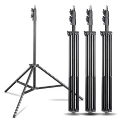 Walimex pro FT 8051 valojalkasetti 4 kpl 260 cm jousivaimennus adapterit ja kuljetuslaukut
