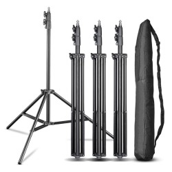 Walimex pro FT-8051 valojalkasetti 4 kpl, 260 cm, jousivaimennus, adapterit ja kuljetuslaukut