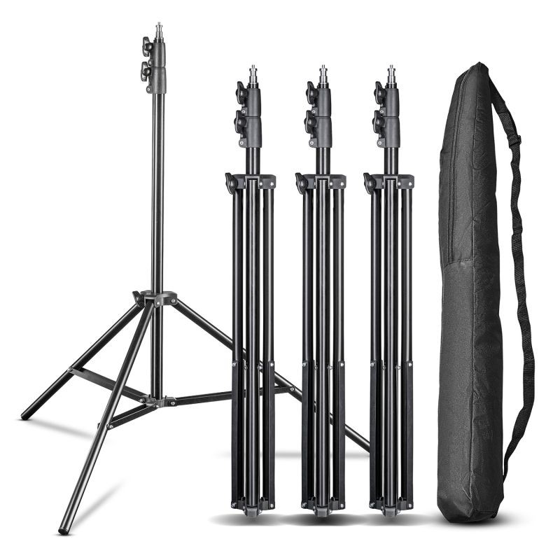 Walimex pro FT-8051 valojalkasetti 4 kpl, 260 cm, jousivaimennus, adapterit ja kuljetuslaukut
