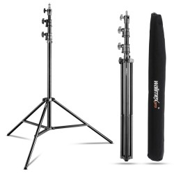 Walimex pro AIR 290 Deluxe valaisinjalkasetti 2 kpl 290 cm 7 kg kantavuus alumiini ilmapuskuri