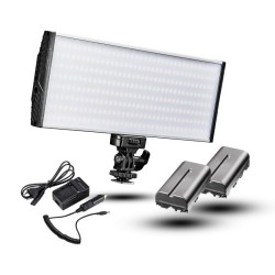 Walimex pro Niova 300 Bi Color LED videovalo 30 W 3200 5600 K NP F akut