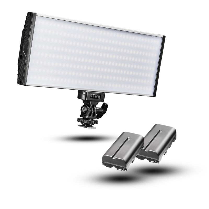 Walimex pro Niova 300 Bi Color LED-videovalo 30 W, 3200-5600 K, NP-F-akut