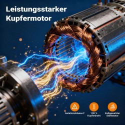 Syväkaivopumppu 100 mm, 550 W, 6000 l/h, max. nostokorkeus 59 m, max. upotussyvyys 20 m, ruostumaton teräs