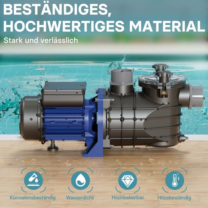 Uima-allaspumppu 13 200 l/h 370 W, nostokorkeus 11 m