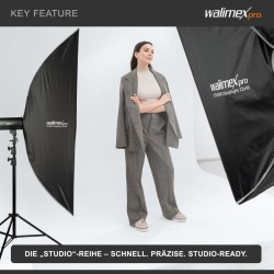 Walimex pro Studio Striplight-softbox 40x180 cm, kenno, maski, Bowens-adapteri, kuljetuslaukku