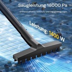 Lampi- ja allasimuri 1400 W, 30 l, automaattinen tyhjennys, märkä- ja kuivaimu