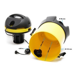 Märkä- ja kuivaimuri 1400 W, 30 l, automaattinen tyhjennys, keltainen
