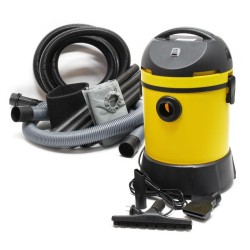 Märkä- ja kuivaimuri 1400 W, 30 l, automaattinen tyhjennys, keltainen