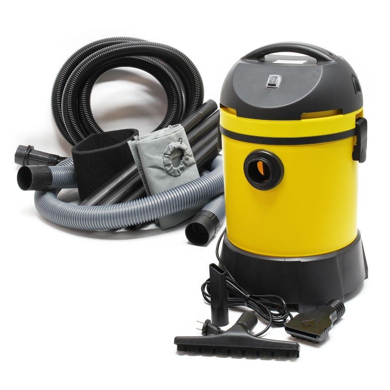 Märkä- ja kuivaimuri 1400 W, 30 l, automaattinen tyhjennys, keltainen
