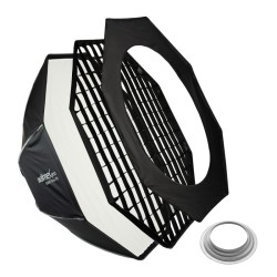 Walimex pro Studio Softbox Octagon 120 cm, kenno, maski, Bowens- ja Hensel EH -adapterit