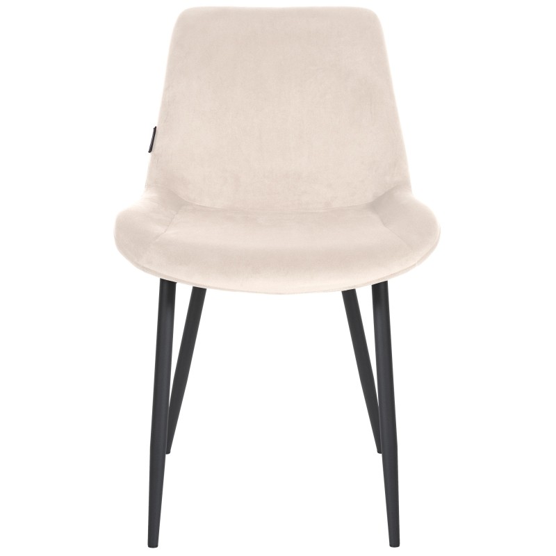 Victoria samettinen ruokailutuoli pehmustetulla istuimella ja selkänojalla