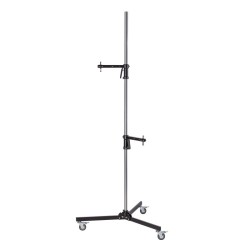 Walimex pro studioteline pyörillä 223 cm kantavuus 12 kg 2 kiinnityspidikettä