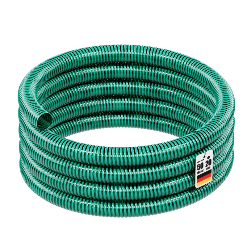 Imu- ja painesletku 20 mm, 50 m, vihreä, PVC