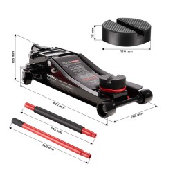 XPOtool hydraulinen taltteri 3 t, 85–500 mm, kaksoismäntä