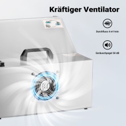 Airbrush-poistojärjestelmä 4 m³/min, LED-valaistus, harmaa