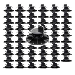 XPOtool Säädettävät terassijalat 60 kpl 33 64 mm 2700 kg musta