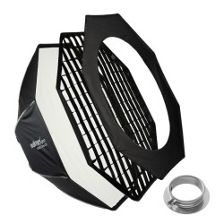 Walimex pro Studio Octagon softbox 120 cm Profoto ja Bowens adapterit kenno maski ja kuljetuslaukku