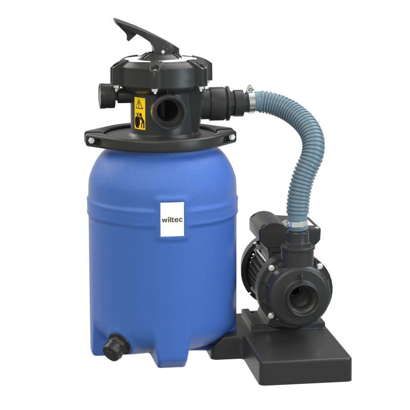 Uima-altaan hiekkasuodatinjärjestelmä, 180 W, 14 l säiliö ja itseimevä pumppu 9000 l/h