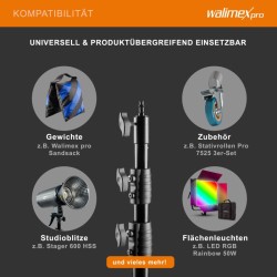 Walimex pro AIR Jumbo 290 valojalka 290 cm 20 kg kantavuus ilmadämpäys alumiini