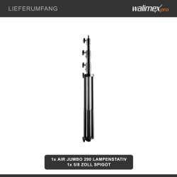 Walimex pro AIR Jumbo 290 valojalka, 290 cm, 20 kg kantavuus, ilmadämpäys, alumiini